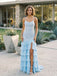 Front view of Etherelegown luxury 3D floral jacquard evening gown, showcasing the exquisite textured embroidery and elegant high-end silhouette in natural light.