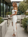Ivory Corset Side-Train Mini Dress – Off-Shoulder Bridal Party Gown