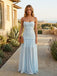 Blue Rosette Garden Maxi Gown – Ice Blue 3D Floral Chiffon Formal Dress