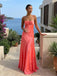 Sunset Coral Satin Mermaid Gown – Ruched Bust Open-Back Formal Dress