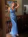Satin Halter Cross Back Open-Back Maxi Dress - V-Neck Formal Gown for Weddings & Prom