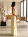 minimal luxury satin maxi dress soft yellow