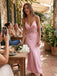 plunge halter neckline detail satin fabric shine