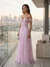 blush A-line formal dress flowing tulle skirt movement