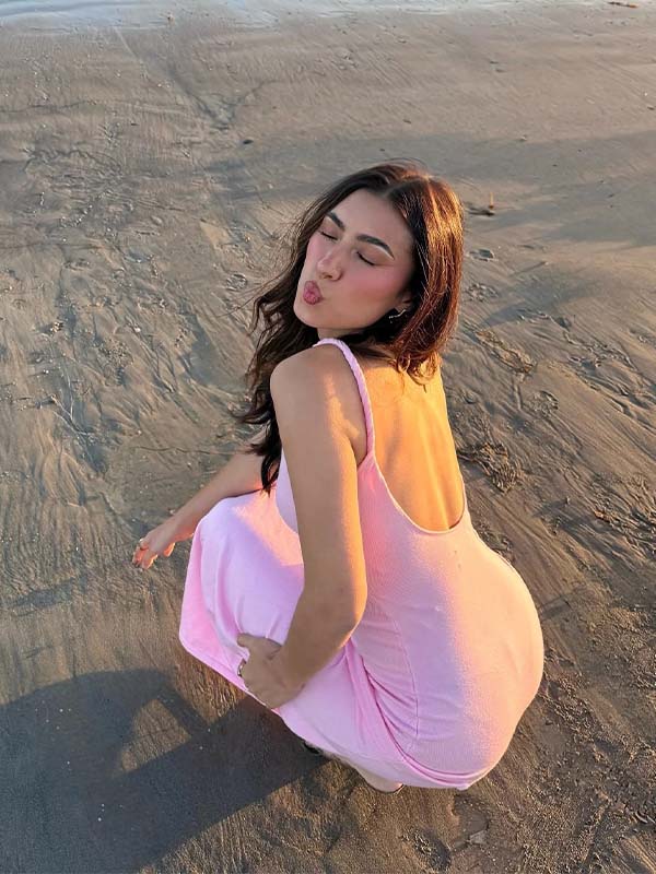 Elegant Satin Pink V-neck Backless Spaghetti Strap Mermaid Long Prom Dress