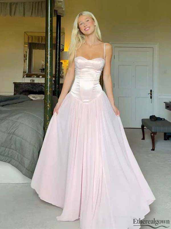 Etherealgown-Blush_Pink_Satin_Chiffon_Two-Tone_Sweetheart_Spaghetti_Strap_A-line_Formal_Dress