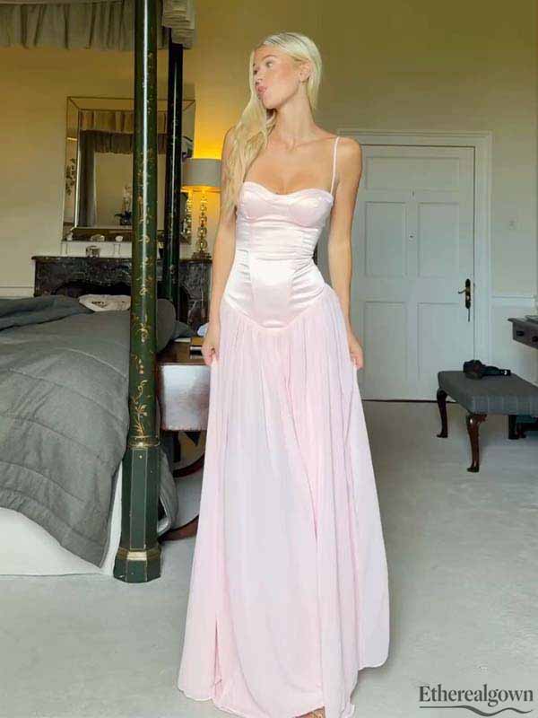 Etherealgown-Blush_Pink_Satin_Chiffon_Two-Tone_Sweetheart_Spaghetti_Strap_A-line_Formal_Dress