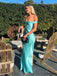 Etherealgown-Elegant Satin V-neck Off-the-Shoulder Strapless Open Back Mermaid Evening Gown