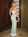 Sparkly Mint Green Sequin Strapless Mermaid Long Prom Dress