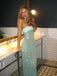 Sparkly Mint Green Sequin Strapless Mermaid Long Prom Dress