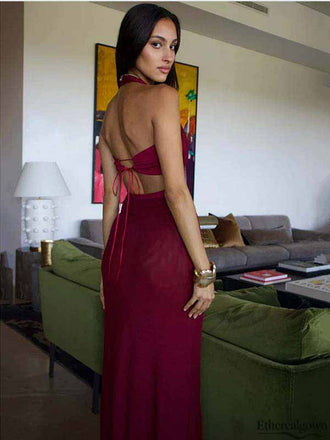 Etherealgown-Sultry_Burgundy_Halter_Neck_Cutout_Back_Mermaid_Evening_Gown